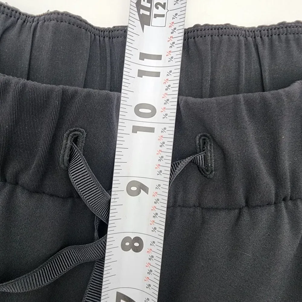 Lululemon On The Fly Pants Women‎ 6 Black Gym Yoga Ankle Stretch